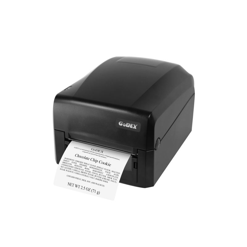 Godex GE300UES настольный термотрансферный принтер для печати этикеток , 203 dpi, USB+RS232+Ethernet, полдюймовая втулка