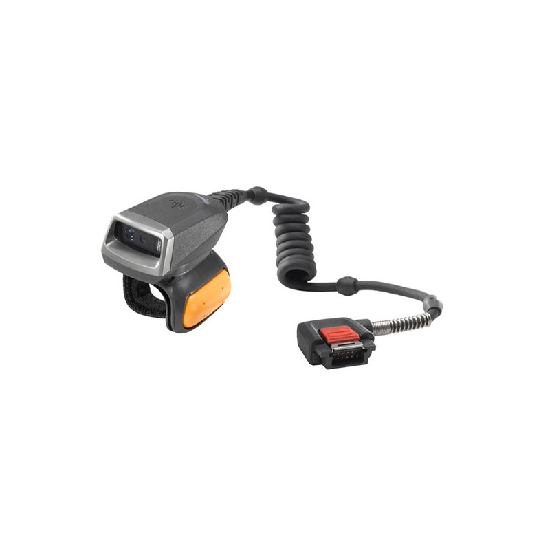 Cканер штрих-кода Zebra RS5000, сканер-кольцо для ТСД WT6000, проводной, 2D, кабель USB, черный