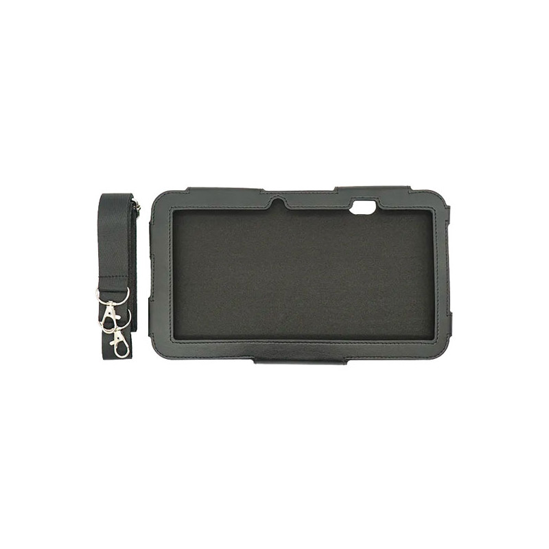Чехол для планшета Urovo P8100 из натуральной кожи с защитной рамкой вокруг экрана, крышка на магнитах, 4 кольца