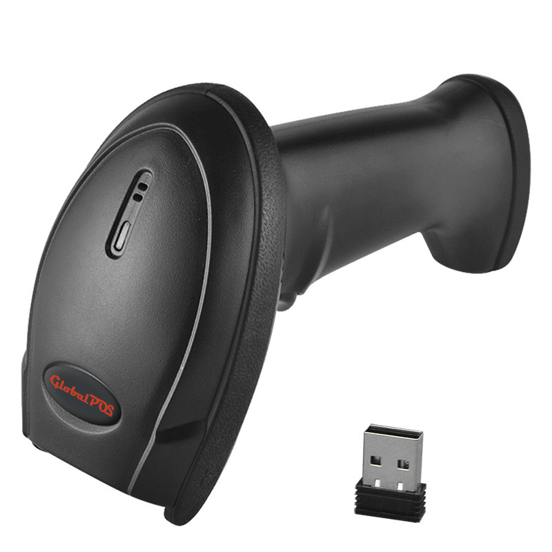 Беспроводной сканер штрих-кода GlobalPOS GP-9400B, 2D сканер, Bluetooth, USB кабель для зарядки, черный