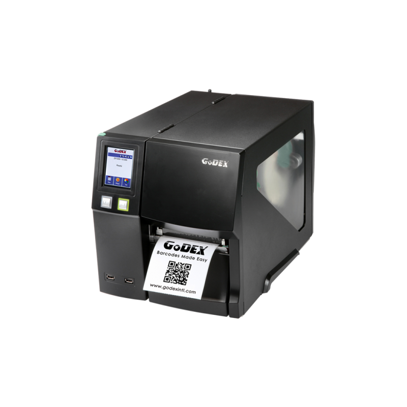 Принтер этикеток термотрансферный Godex ZX-1600i, промышленный, 600 dpi, 3 ips, ЖК дисплей, RS232/US